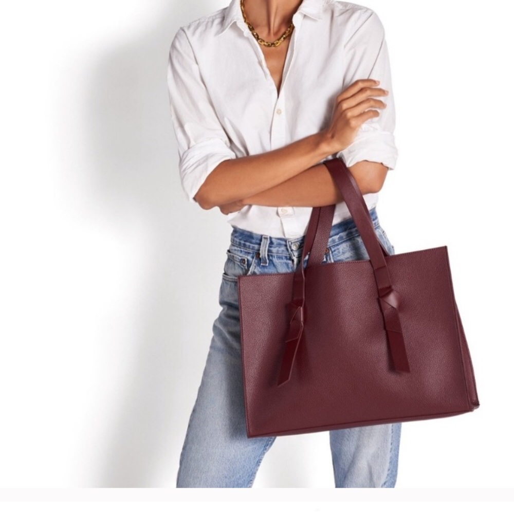 Rachel Zoe burgundy tote bag NWT